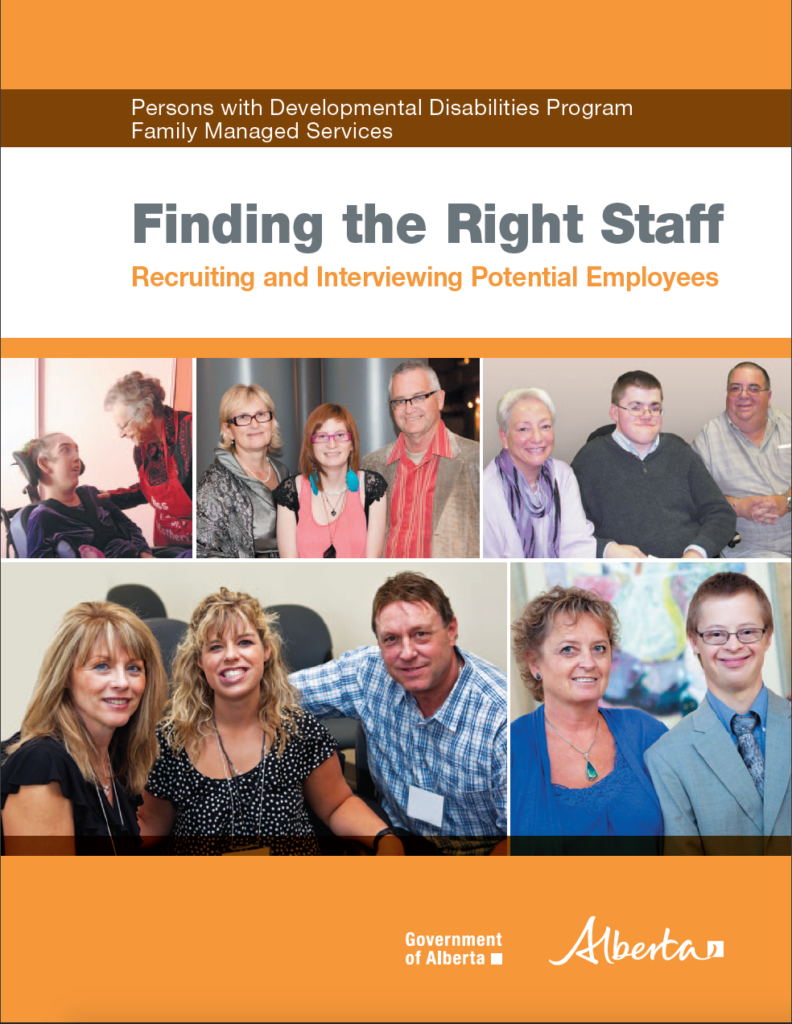 cover page of 'finding the right staff'
