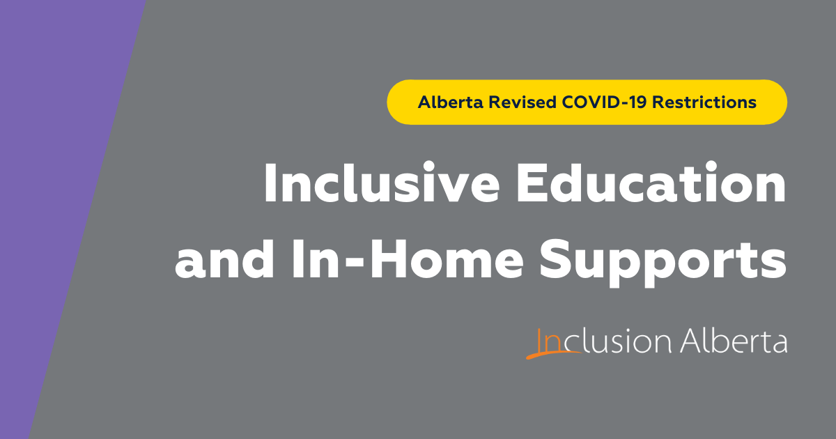 Inclusive Education and In Home Supports