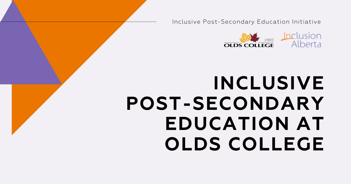 Inclusive Post-Secondary Education at Olds College